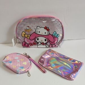 New My Melody 4 piece Makeup Bag set